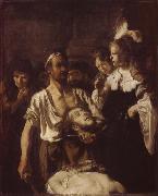 REMBRANDT Harmenszoon van Rijn The Beheading of John the Baptist oil painting on canvas